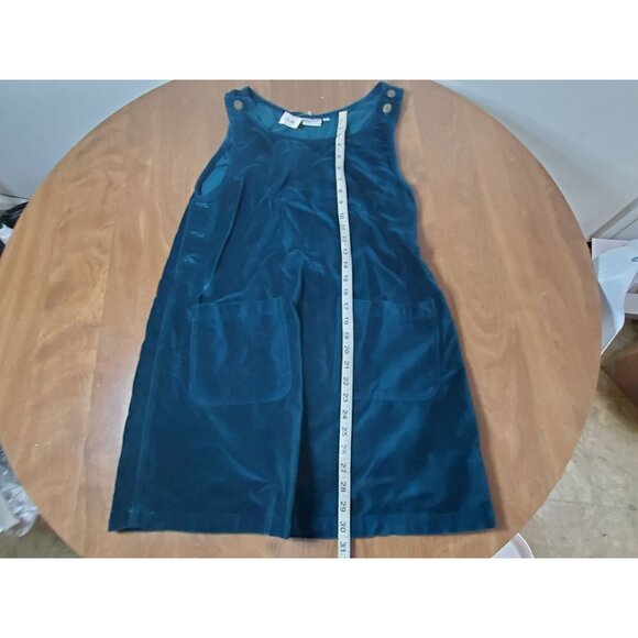 Match Vintage Sleeveless Pinafore Jumper Dress With Button Details & Pockets - Picture 9 of 10